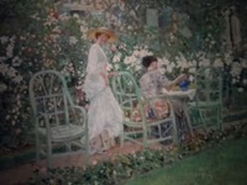 프레더릭 칼 프리스크, (정원의 여인(백합)), 20세기, 캔버스에 유채, 시카고, 테라미술관.