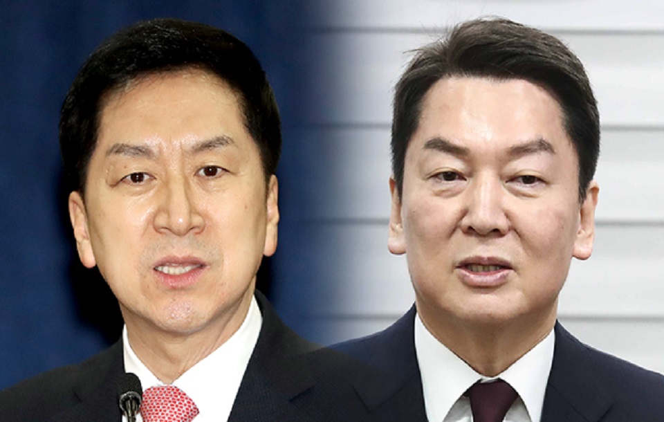국민의힘 당대표 선거에 출마하는 김기현(왼쪽) 의원과 안철수 의원. [사진=뉴시스]