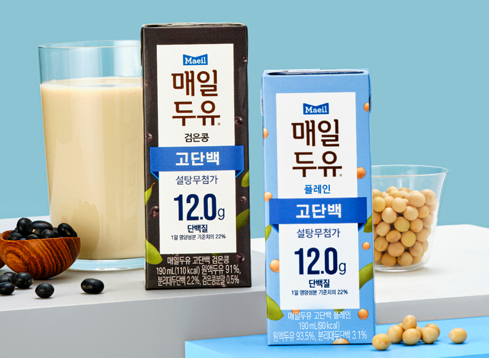 매일유업의 신제품 매일두유 고단백 검은콩. [사진=매일우업]