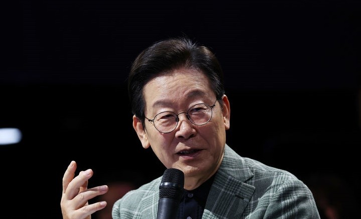 이재명 대통령이 14일 서울 동대문구 콘텐츠문화광장에서 열린 디지털토크라이브 '국민의 목소리, 정책이 되다'에서 발언을 하고 있다. [사진=뉴시스]