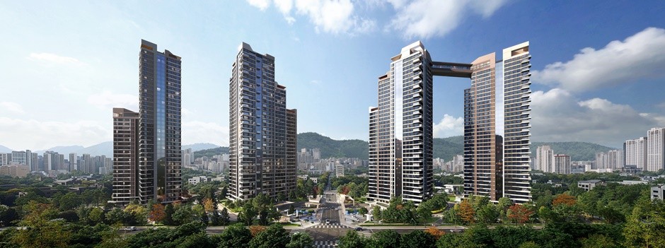 부산 사직5구역 재개발사업 반조감도. [사진=현대건설]