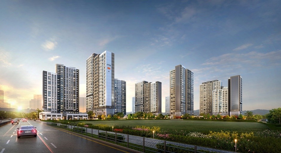 'e편한세상 내포 에듀플라츠' 투시도. [사진=뉴시스]