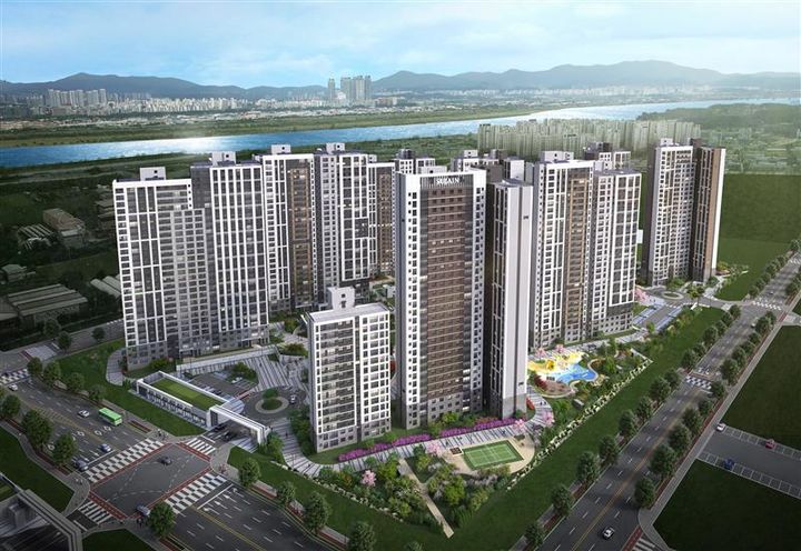 풍무역세권 수자인 그라센트 1차 조감도. [사진=BS한양 ]