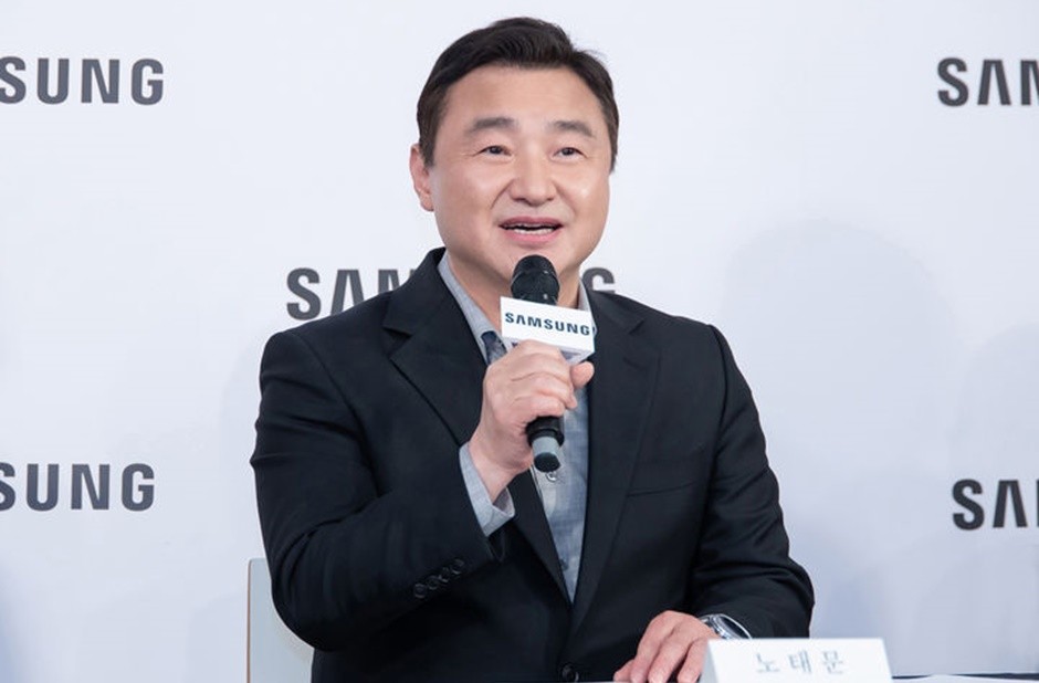 노태문 삼성전자 DX부문장 사장이 현지시간 4일 독일 베를린 IFA 2025 현장에서 열린 국내 기자간담회에서 기자들의 질문에 답변을 하고 있다. [사진=삼성전자]